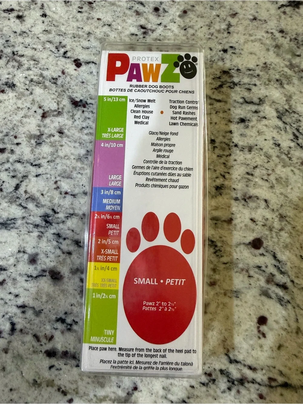 Protex Pawz Dog Boots Small Red Waterproof Rubber Paw Protectors NIP 12 Pack